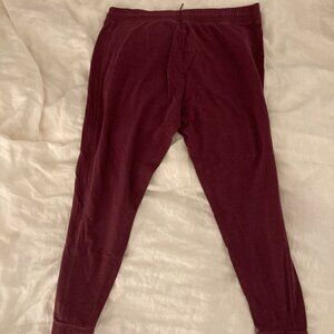 Pink by Victoria's Secret Joggers Burgundy Size XXL